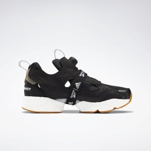 Adidasy Damskie Reebok InstaPump Fury Boost Czarne/Białe PL 87RZYKU